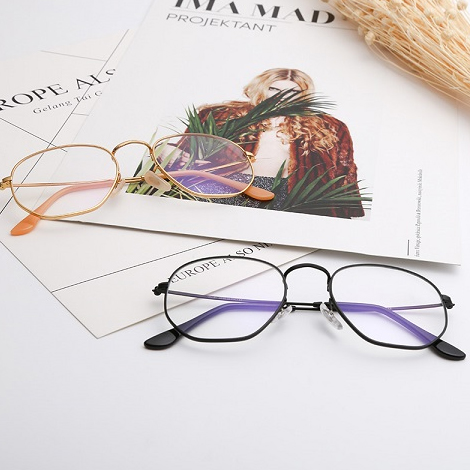 韩潮防辐射近视架金属框